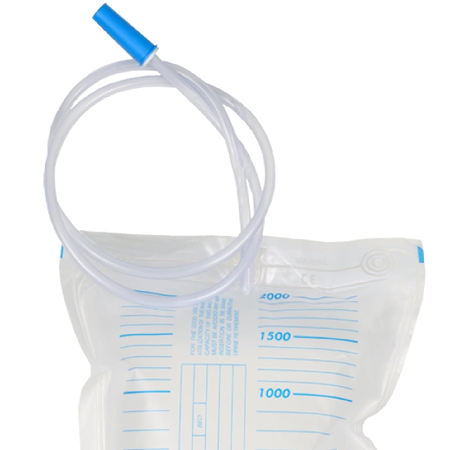 Urine Drainage Bag for Patients with Long Tube – 2000ml (Pack of 3)