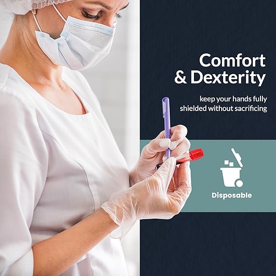LifeCare Vinyl Disposable Disposable Gloves – 100 pcs
