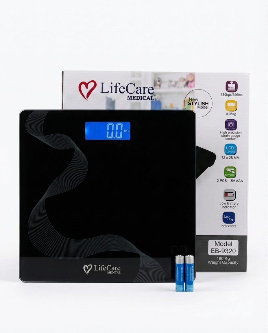 LifeCare Digital Glass Weight Scale EB-9320