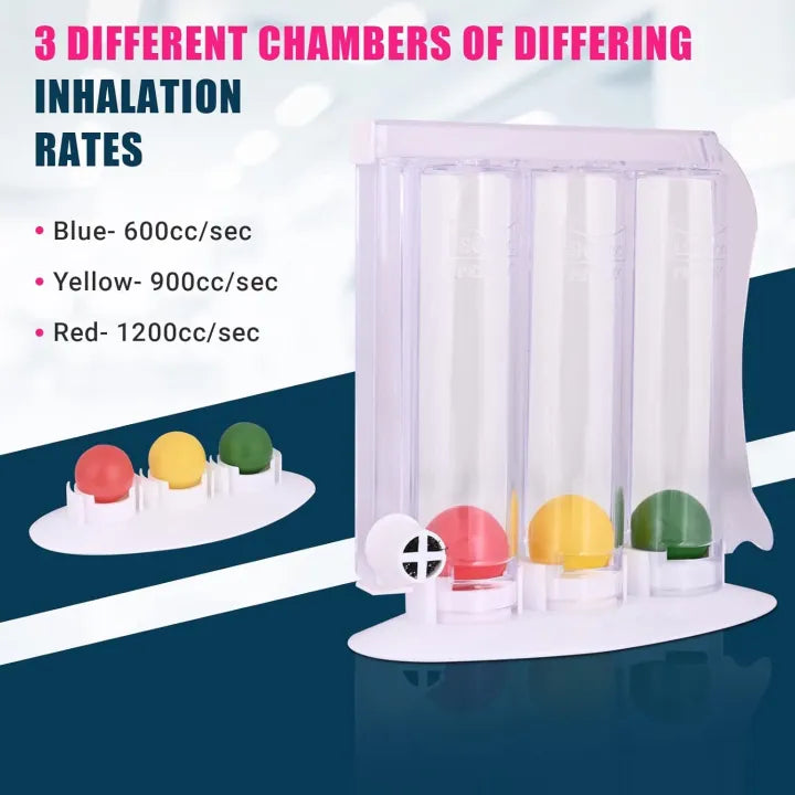 LifeCare Lung Trainer | Spirometer for Breathing Exercise & Respiratory Therapy