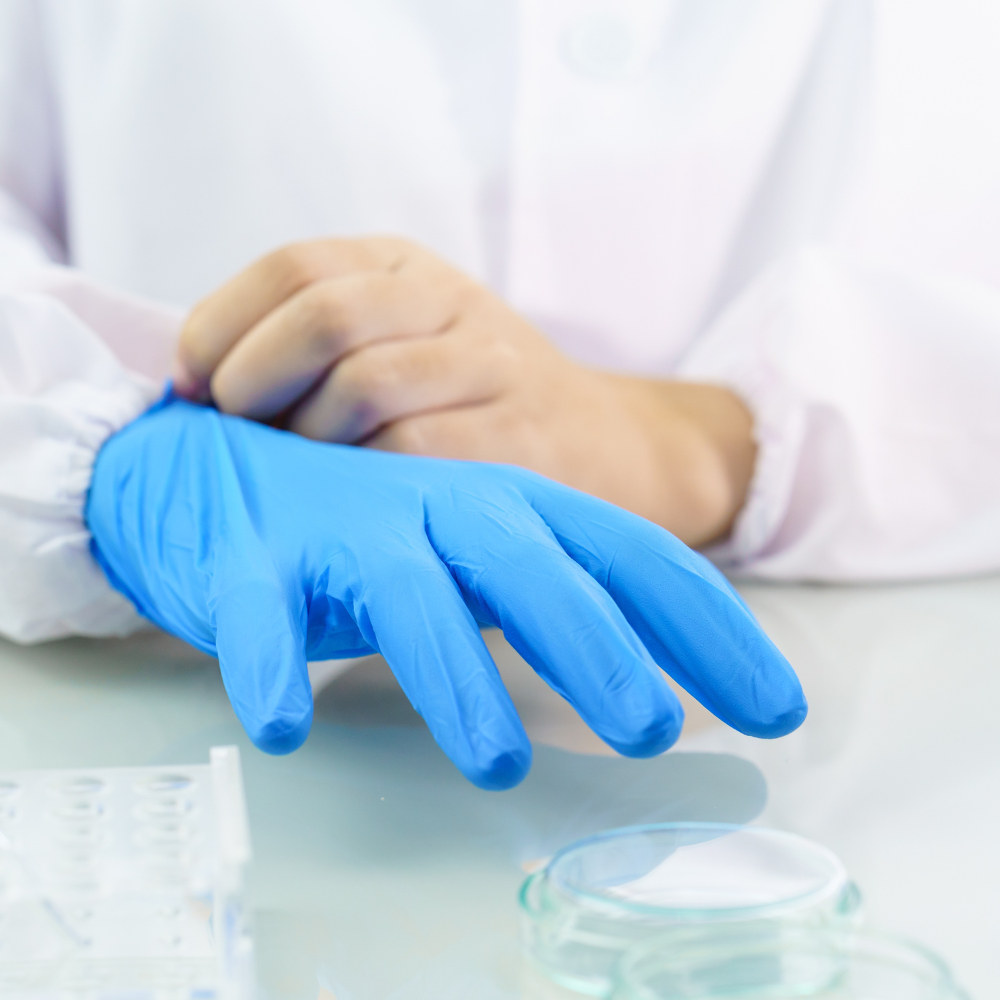 Lifecare Nitrile Examination Blue Gloves
