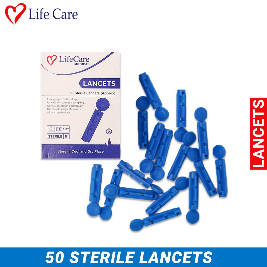 LifeCare Diabetes Testing Lancets – 50 Count