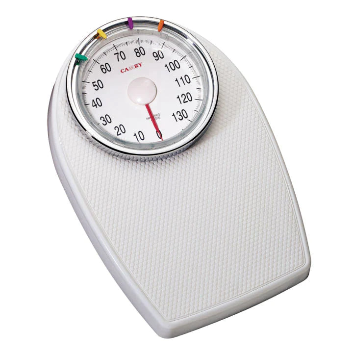 Camry Personal Weight Scale Analog Body Weight Machine MultiColor Plastic Body white color
