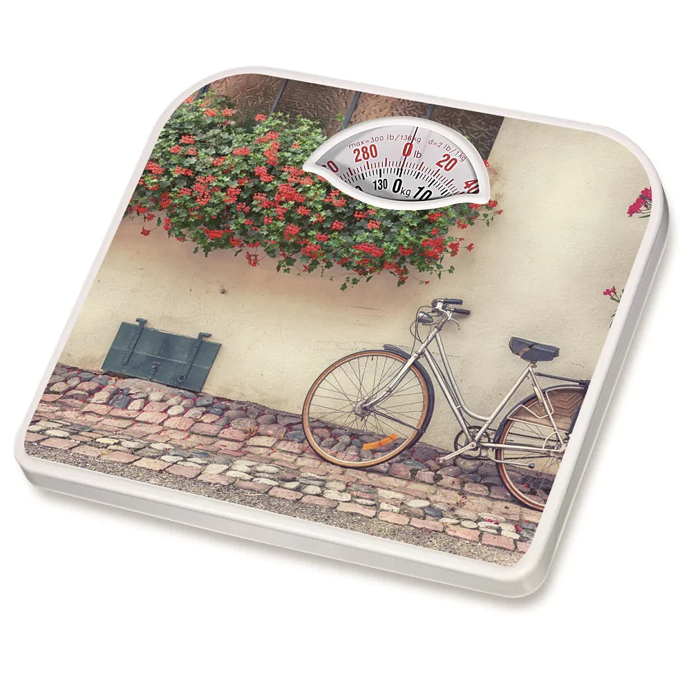 Camry Weight Scale Analog Body Weight Machine MultiColor brownish color with cycle print good looking weight machine