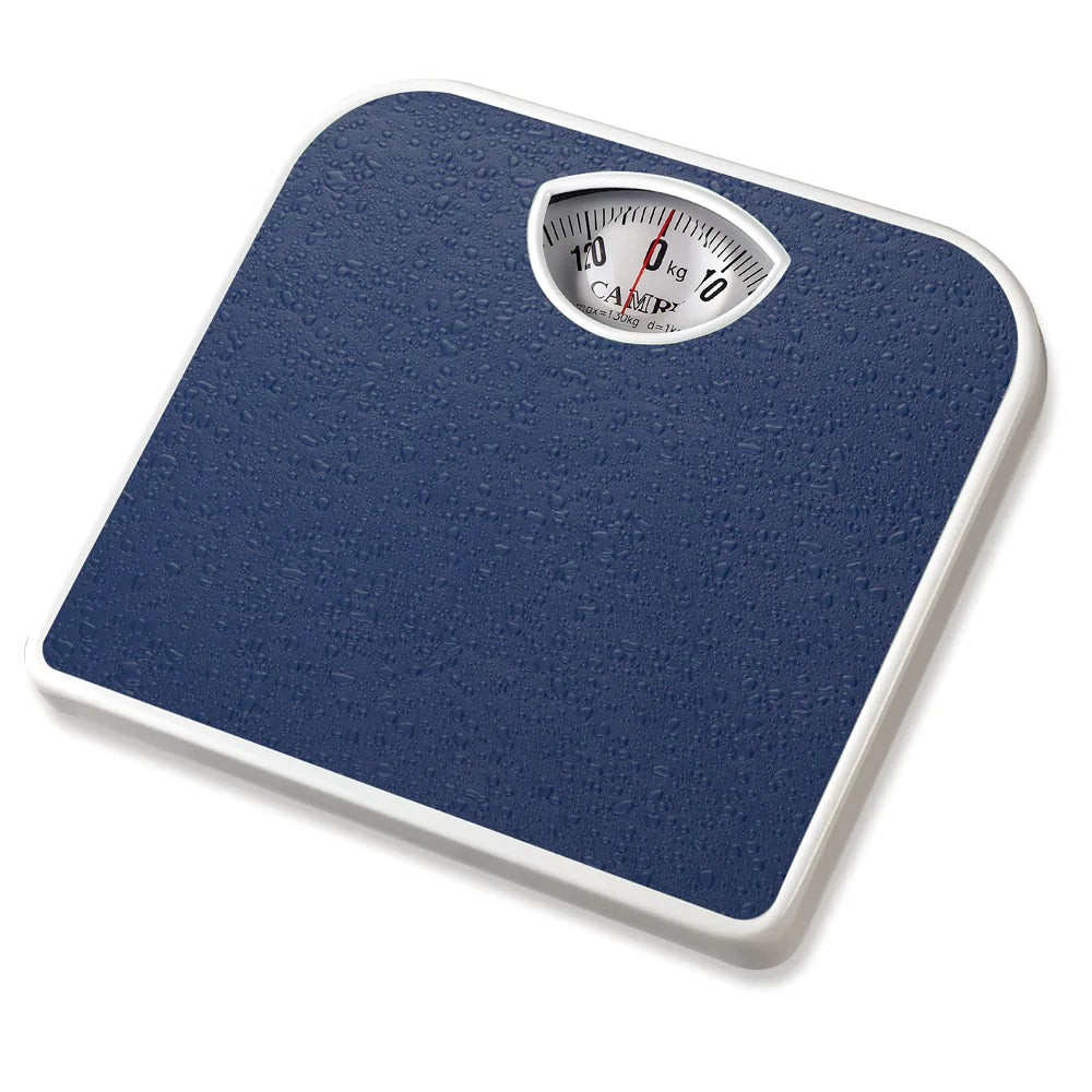 Camry Weight Scale Analog Body Weight Machine MultiColor - 2 with blue coated mat