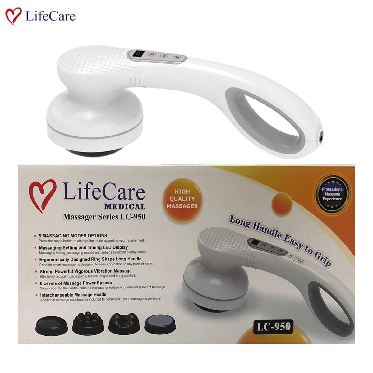 Life Care Body Massager LC-950 Long Handle Easy To Grip, Body Massager