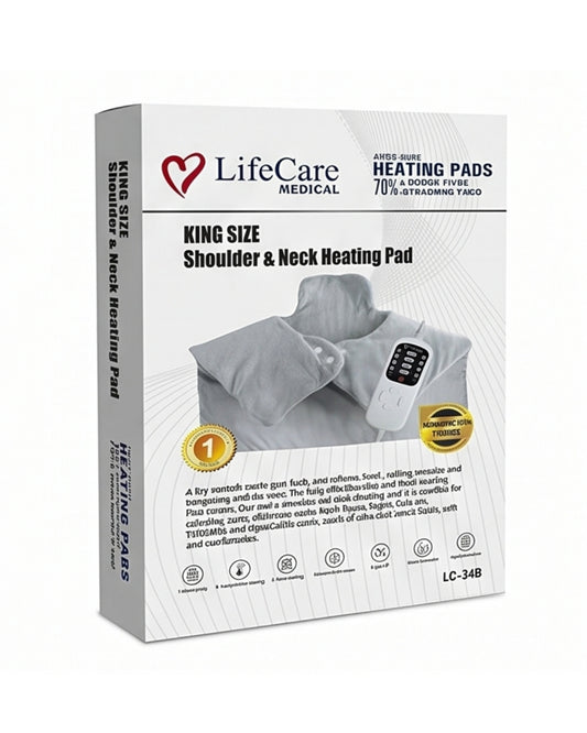 LifeCare King Size Shoulder & Neck Heating Pad LC-34B