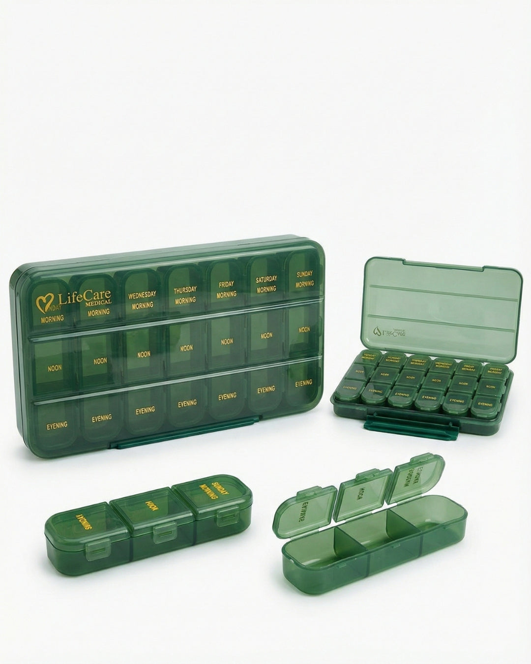 LifeCare Pill Organizer 7 Days (LC-8825) – Weekly Medicine Storage Box