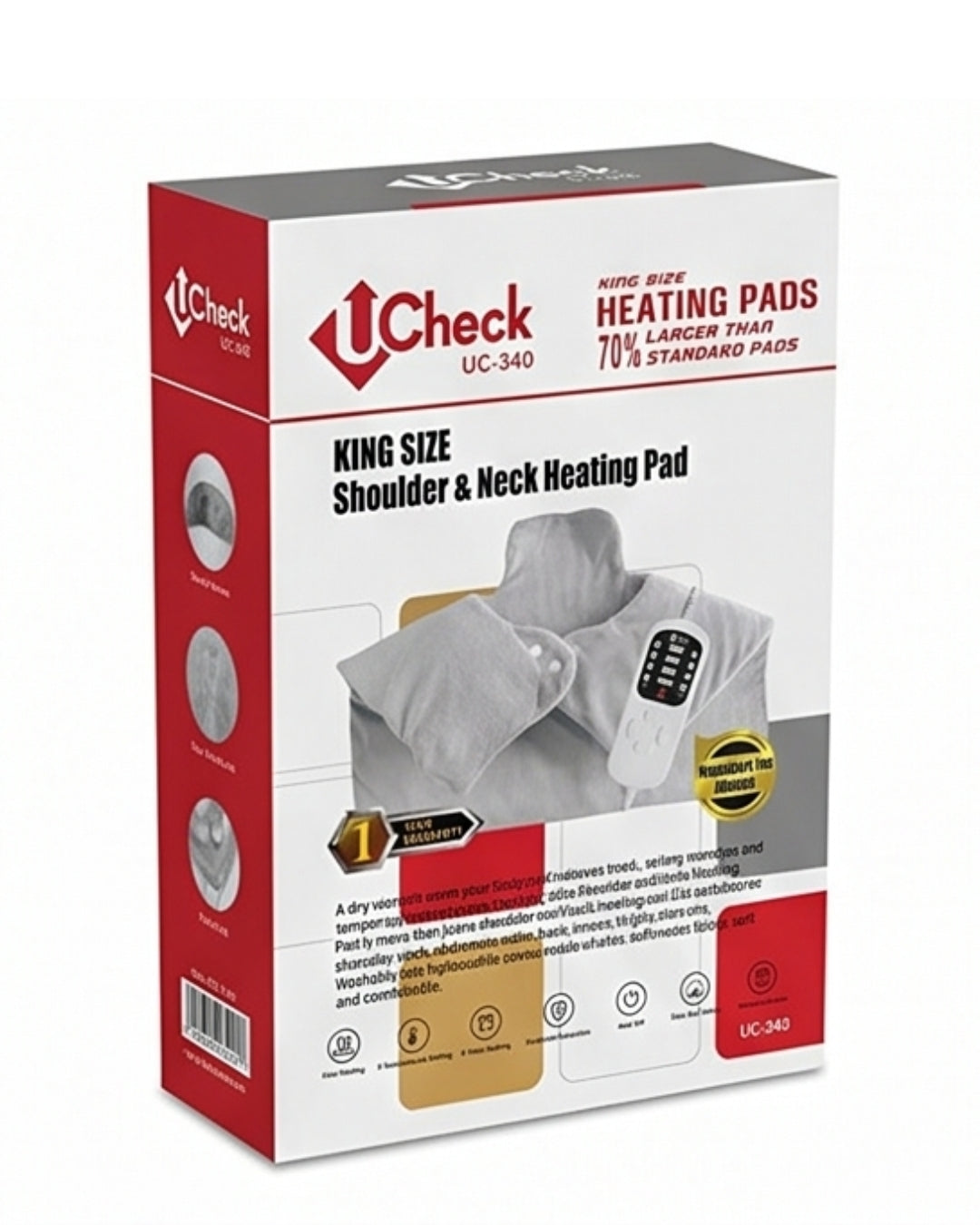 UCheck King Size Shoulder & Neck Heating Pad UC-340