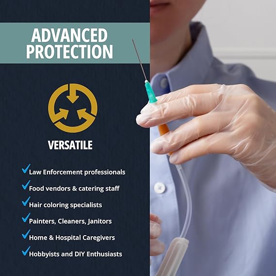 LifeCare Vinyl Disposable Disposable Gloves – 100 pcs