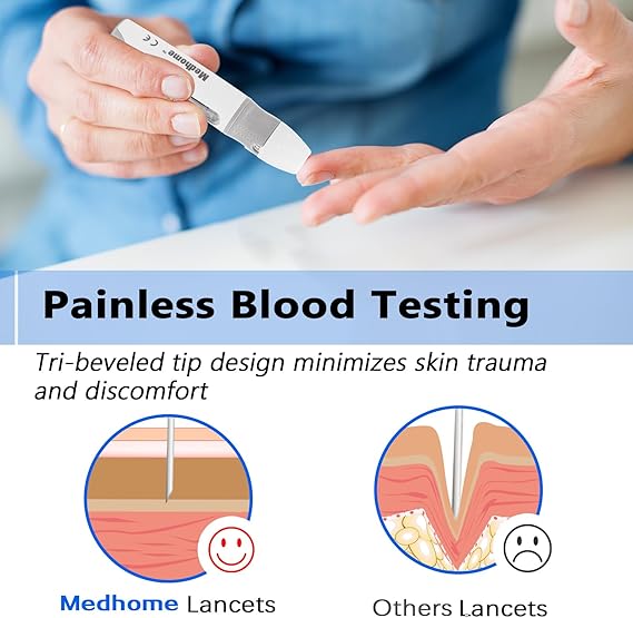 LifeCare Sterile Blood Lancets Sugar Test Needles - 200s