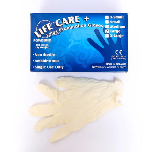 Lifecare Latex Disposable Powdered Examination Gloves best surgical gloves price in pakistan