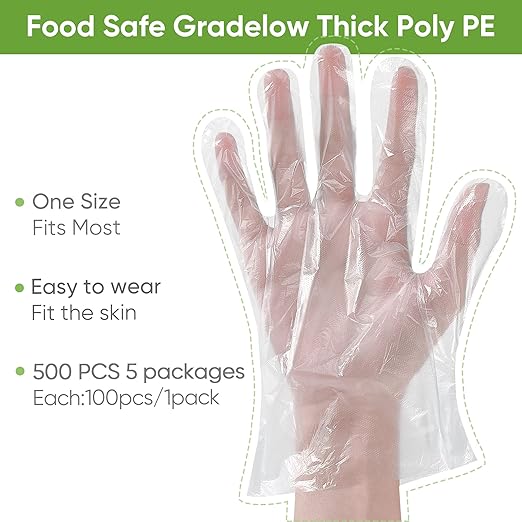 LifeCare Plastic Disposable Gloves – 100 pcs