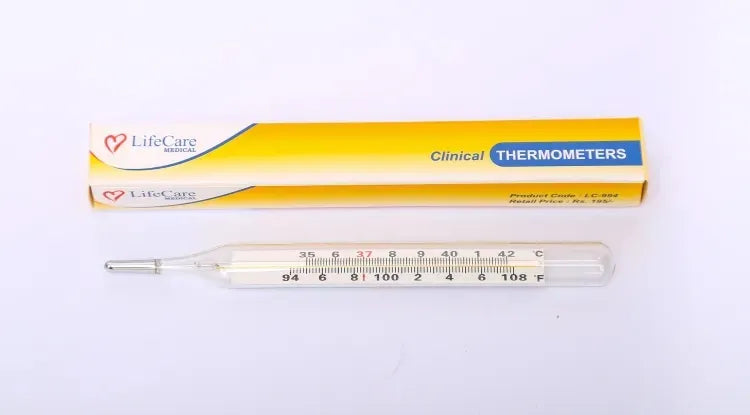 LifeCare Classic Traditional Clinical Glass Thermometer 1 