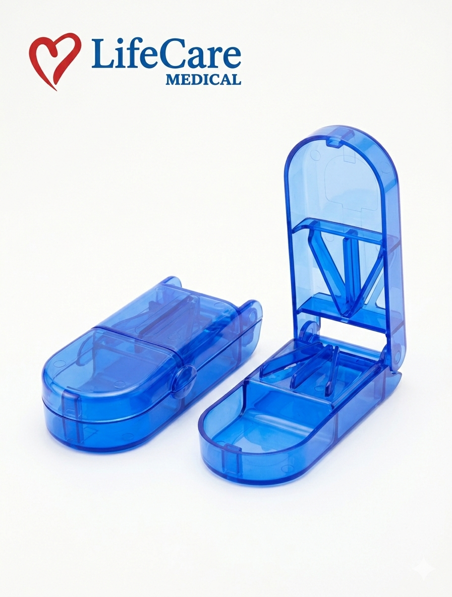 LifeCare Pill Cutter & Storage Box (LC-2105) – Portable Tablet Splitter
