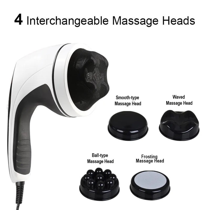 Life Care Body Relaxing Wired Massager LC-900 With 4 Heads