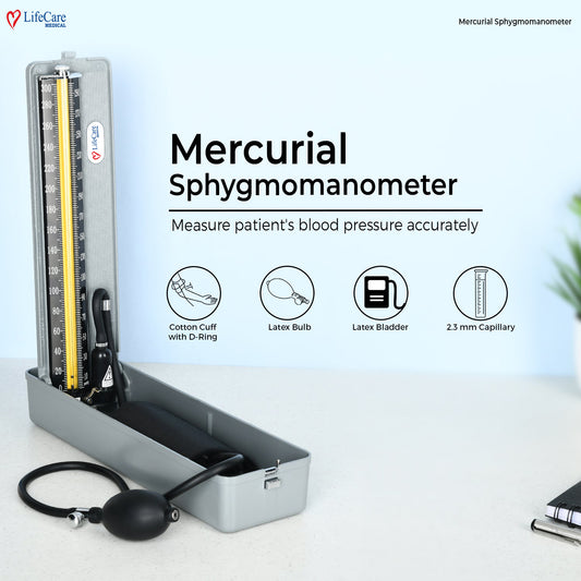 LifeCare Mercurial Sphygmomanometer B.P Operator manual pb operator bp operator with pump 