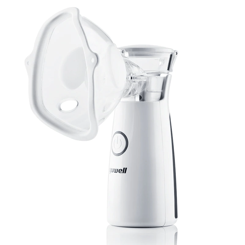 Yuwell m102 portable mesh nebulizer machine side view.