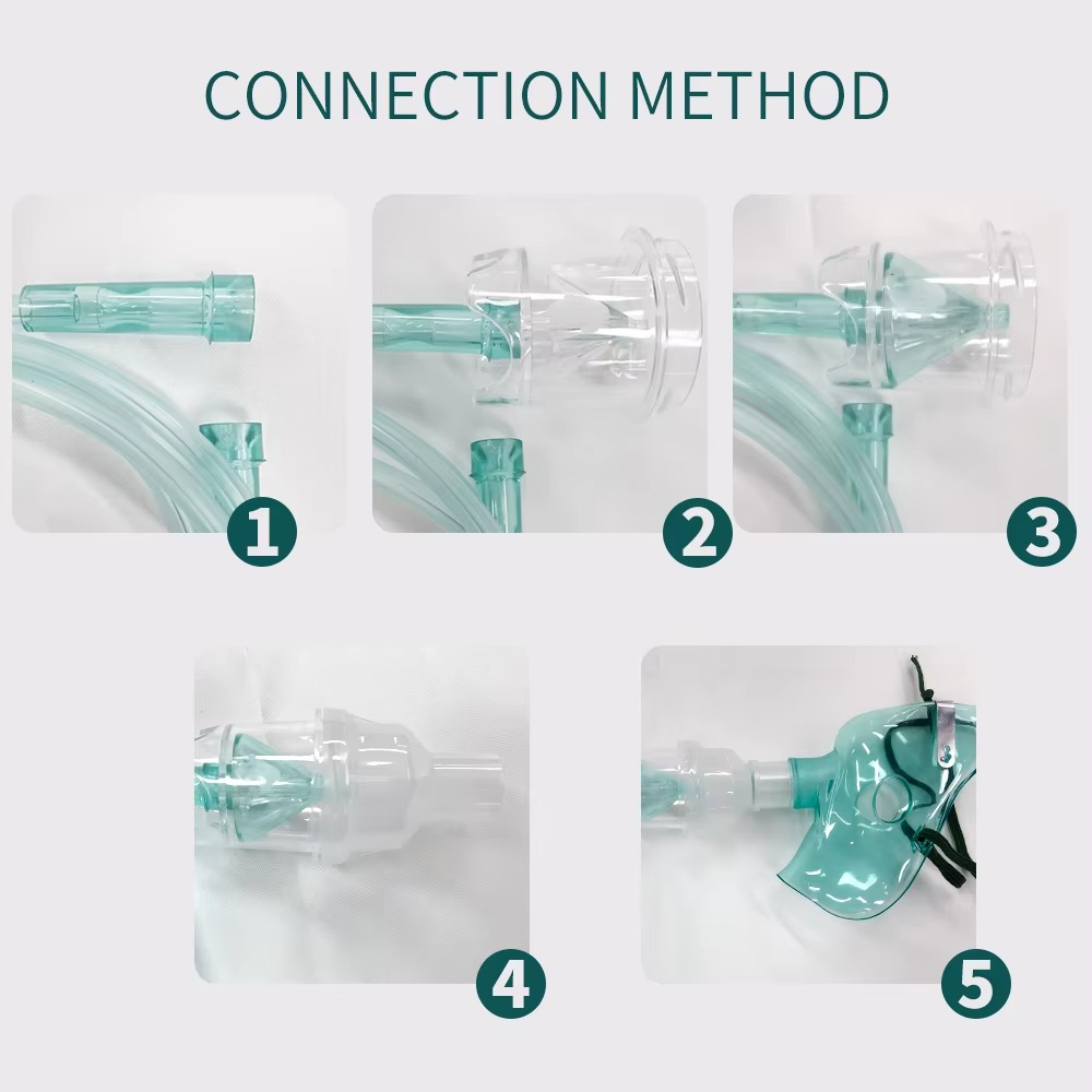Lifecare disposable nebulizer mask connection method.