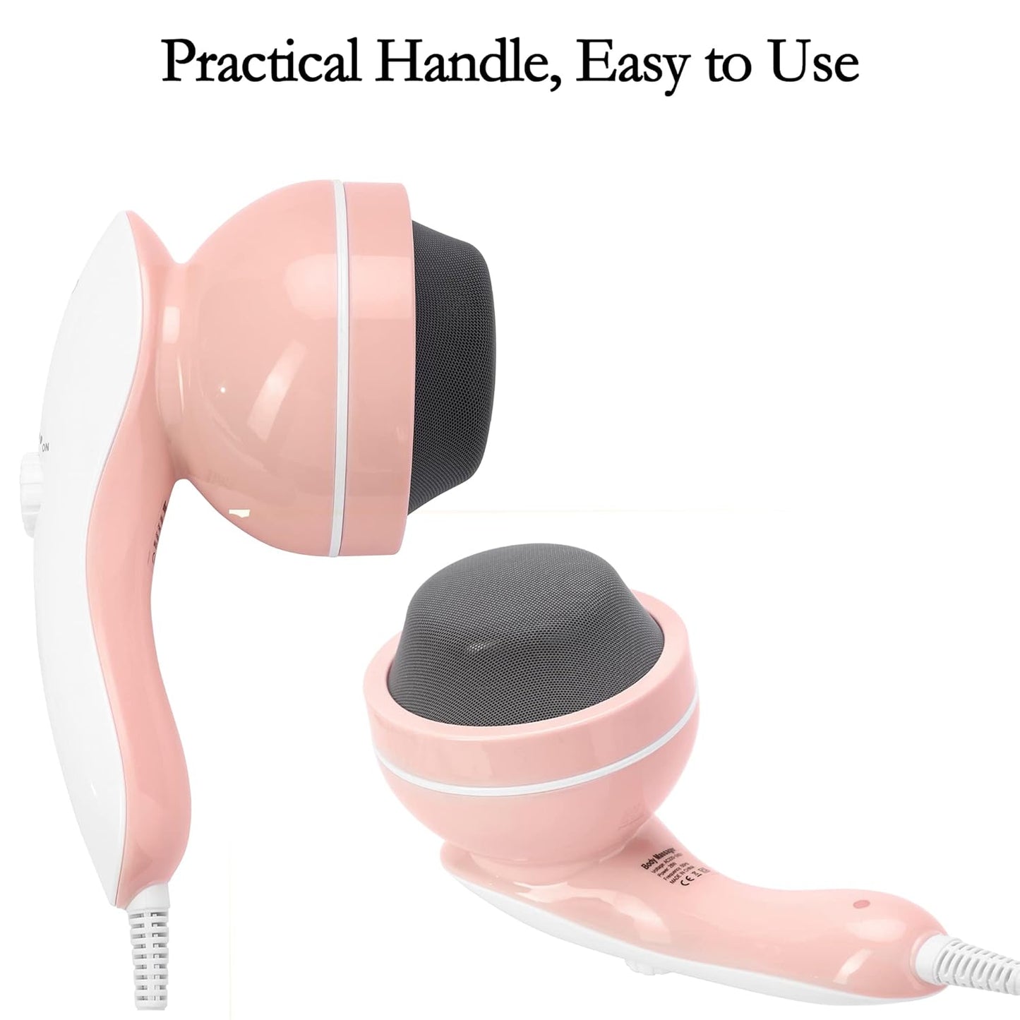 LifeCare LC 940 electric body massager device side and bottom view.
