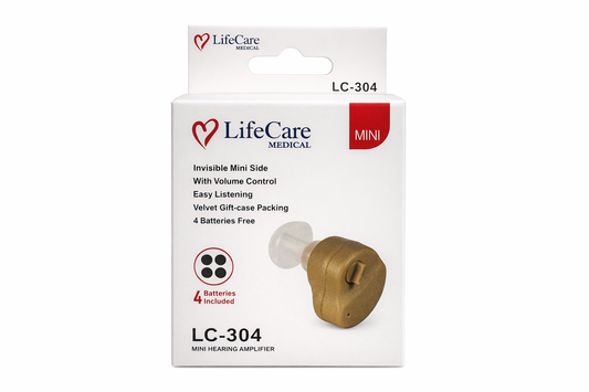 LifeCare LC 304 mini hearing amplifier.