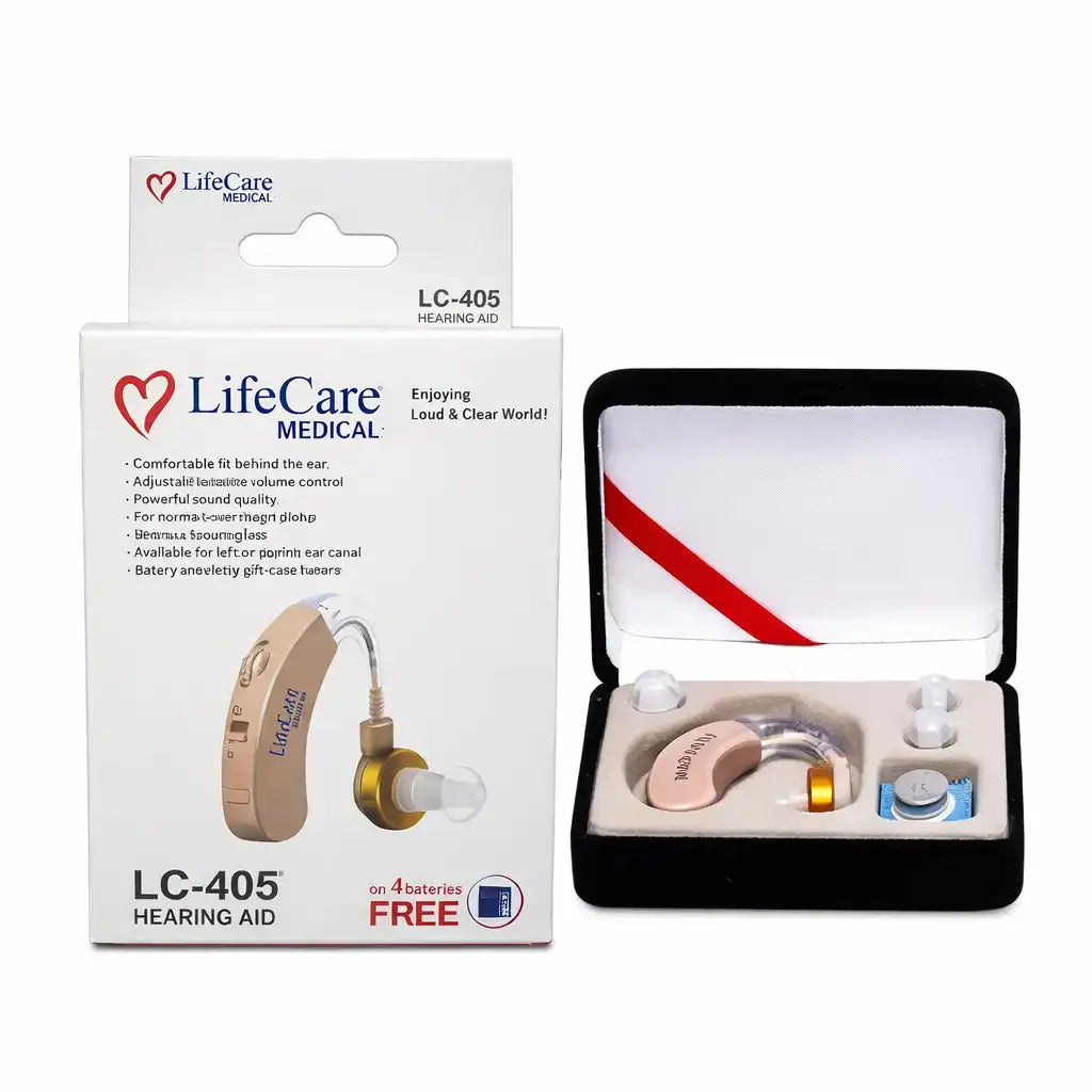 LifeCare LC 405 mini hearing aid amplifier.