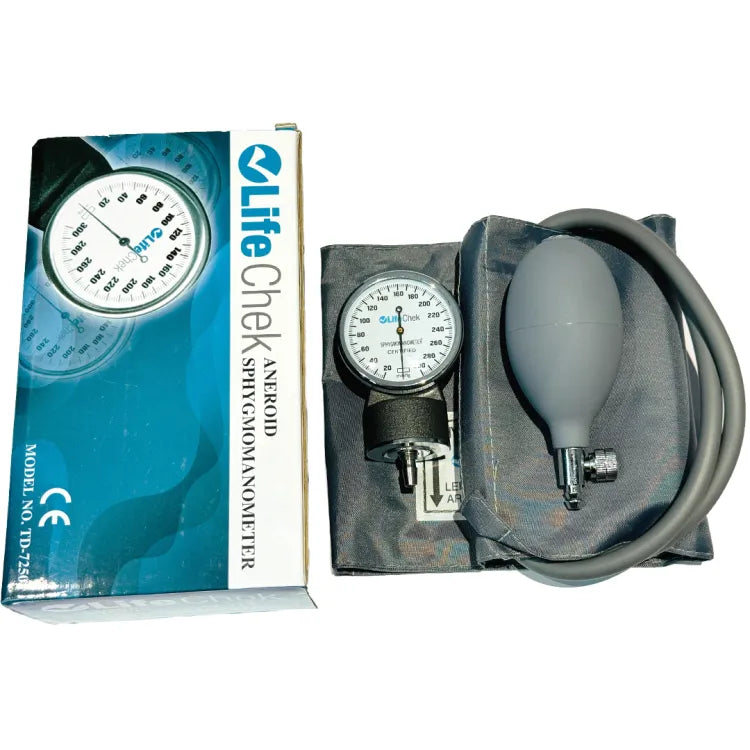 LifeChek TD 7250 aneroid sphygmomanometer with cuff and bladder.
