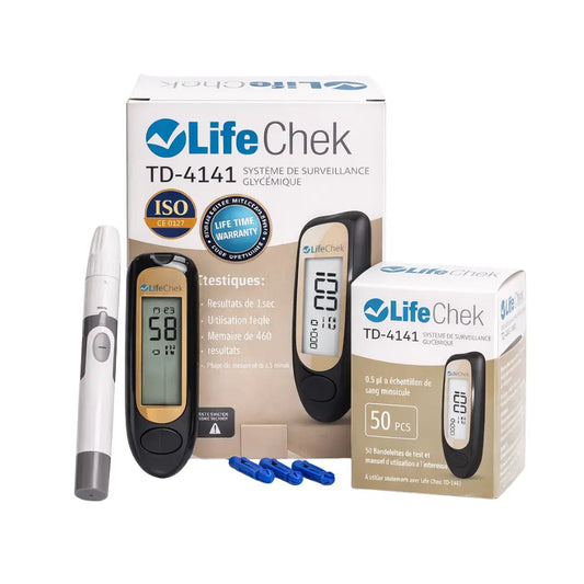 LifeChek td-4141 glucometer kit.