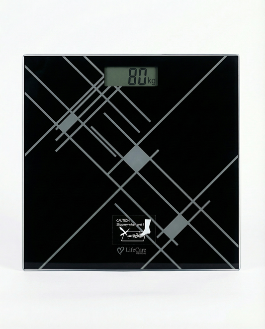 LifeCare Electronic Personal Scale Weight Machine Body Fat/Hydration Monitor Scale Digital Glass