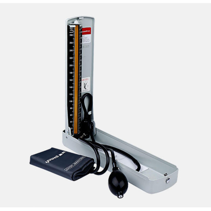 Yuwell mercurial sphygmomanometer with accessories.
