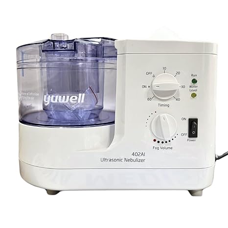 Yuwell 402ai ultrasonic nebulizer machine control's view.
