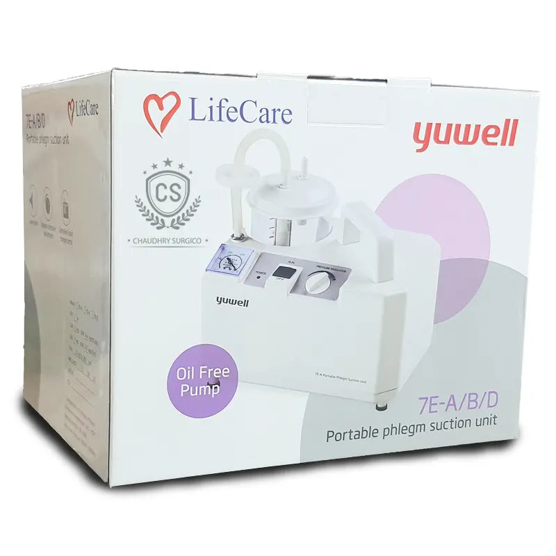 Yuwell 7E-A Portable Phlegm Suction Machine for adults best price in pakistan 