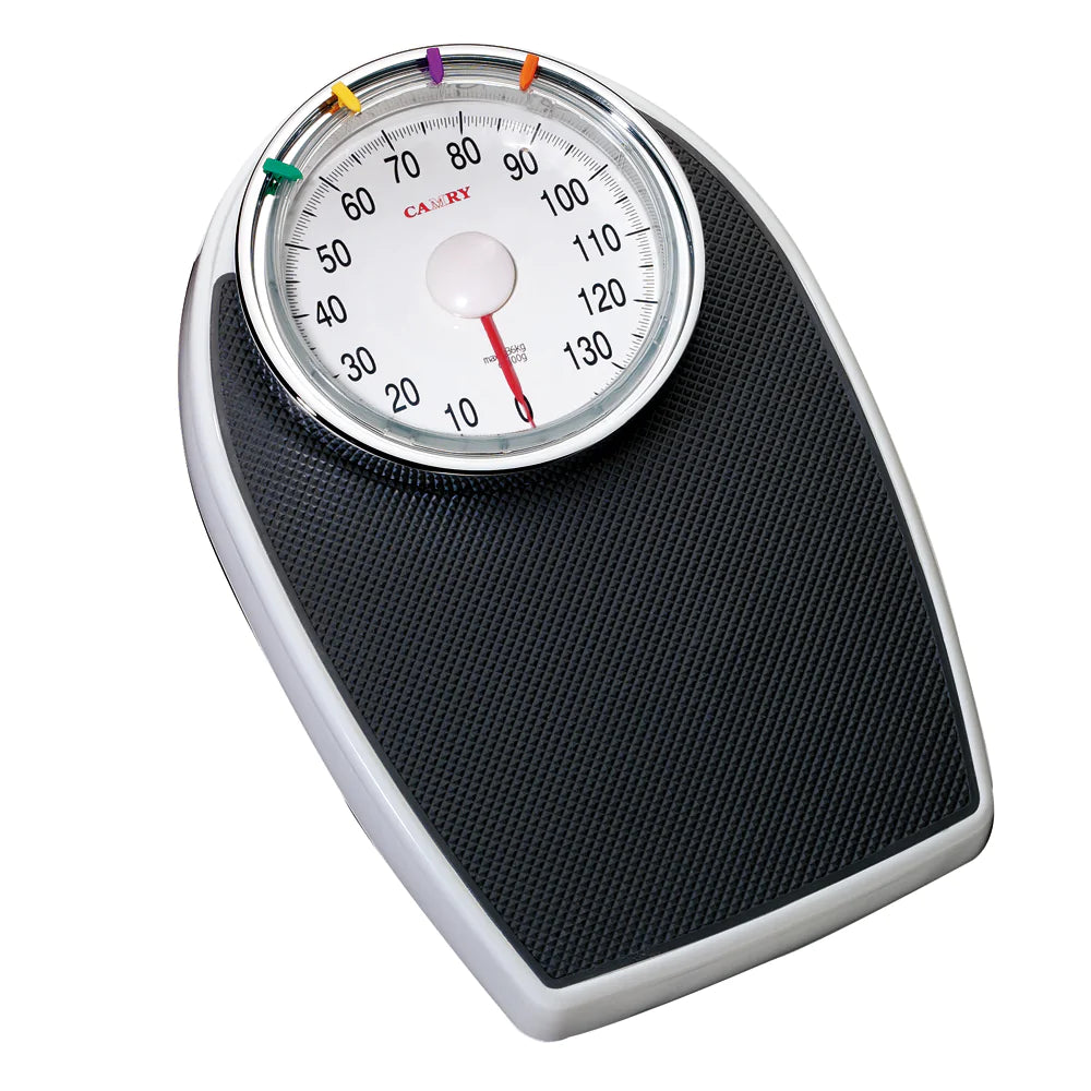 Camry Personal Weight Scale Analog Body Weight Machine MultiColor Plastic Body black color