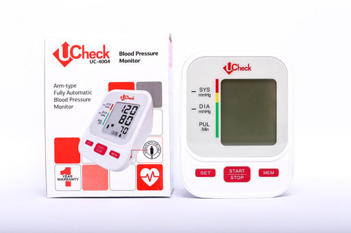 Ucheck Blood Pressure Monitor Upper Arm BP Operator Cuff Machine UC-4004 best bp operator in pakistan