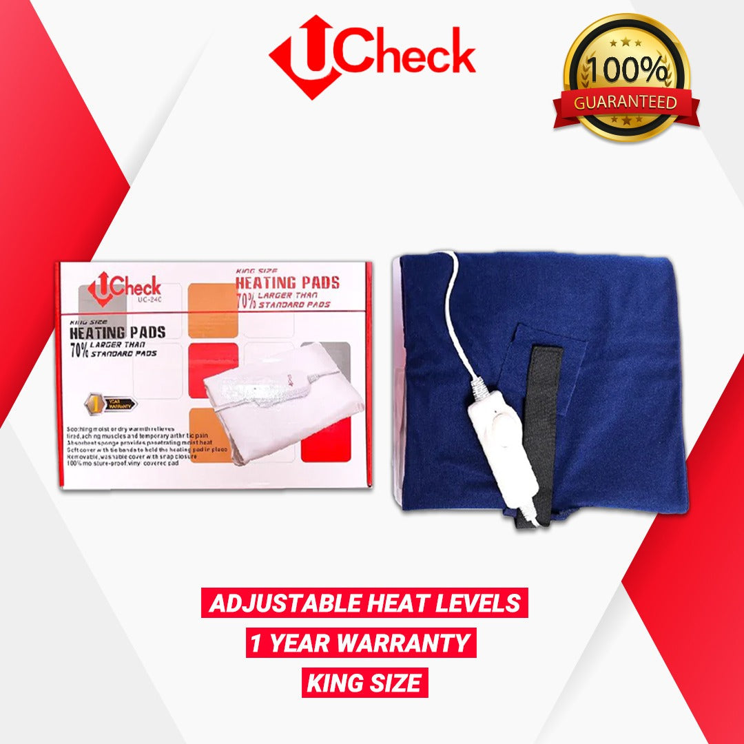 Ucheck electric heating pad king size for home use