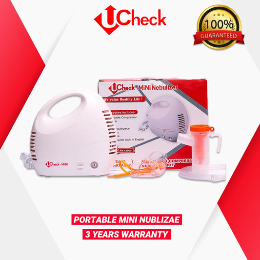 Ucheck mini nebulizer machine with a complete kit.