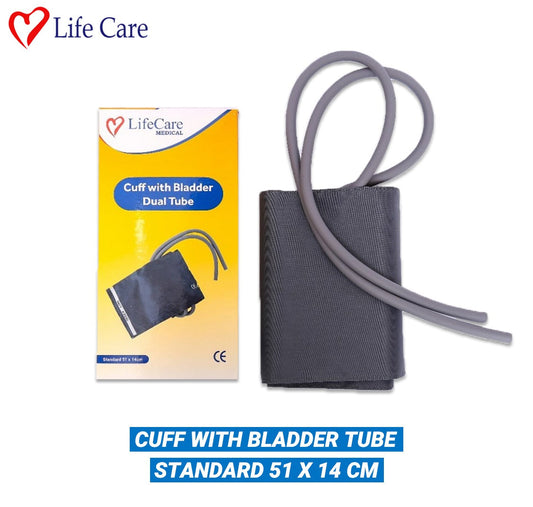 LifeCare BP Monitor's Cuff With Bladder Dual Tube Connectors (51 x 14 cm)