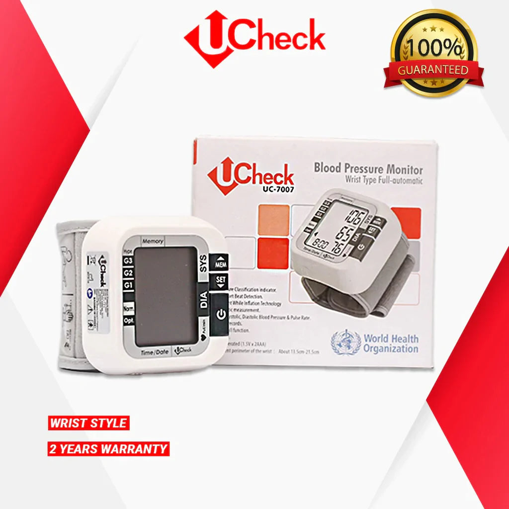 Order Now - Ucheck Blood Pressure Monitor UC 7007 – Lifecare