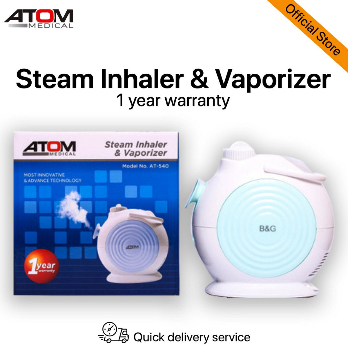 Atom AT 540 steam inhaler and vaporizer.