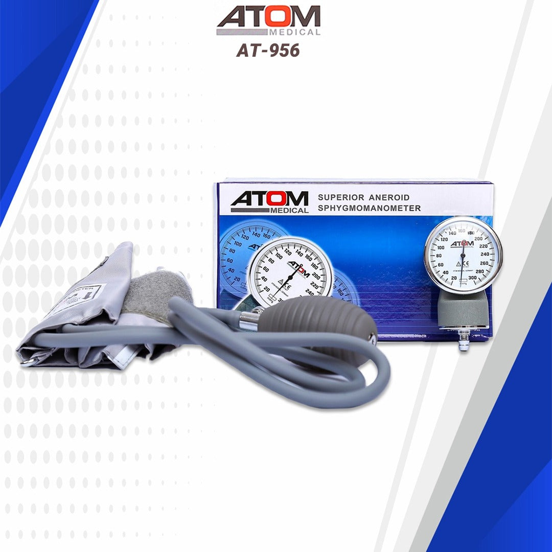 Atom AT 956 aneroid sphygmomanometer BP apparatus.