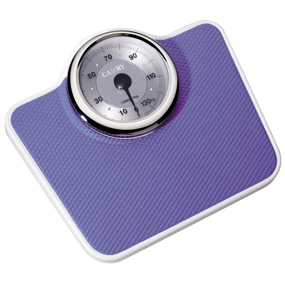 Camry Weight Scale Analog Body Weight Machine MultiColor Plastic Body purple color with big dial