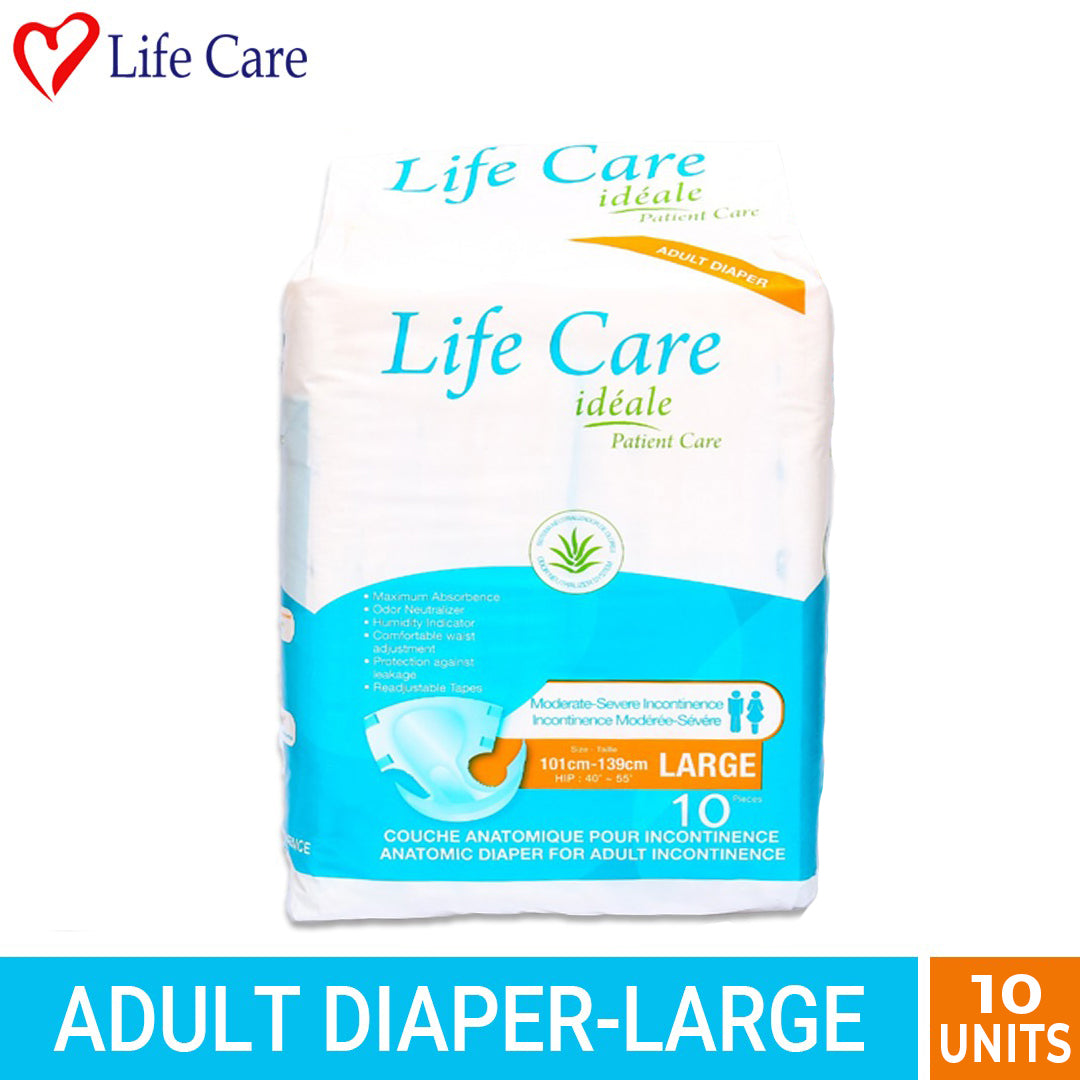 Life Care Adult Patient Diapers Disposable 10s Diapers - Large size adult  pampers price in pakistan large size diapers