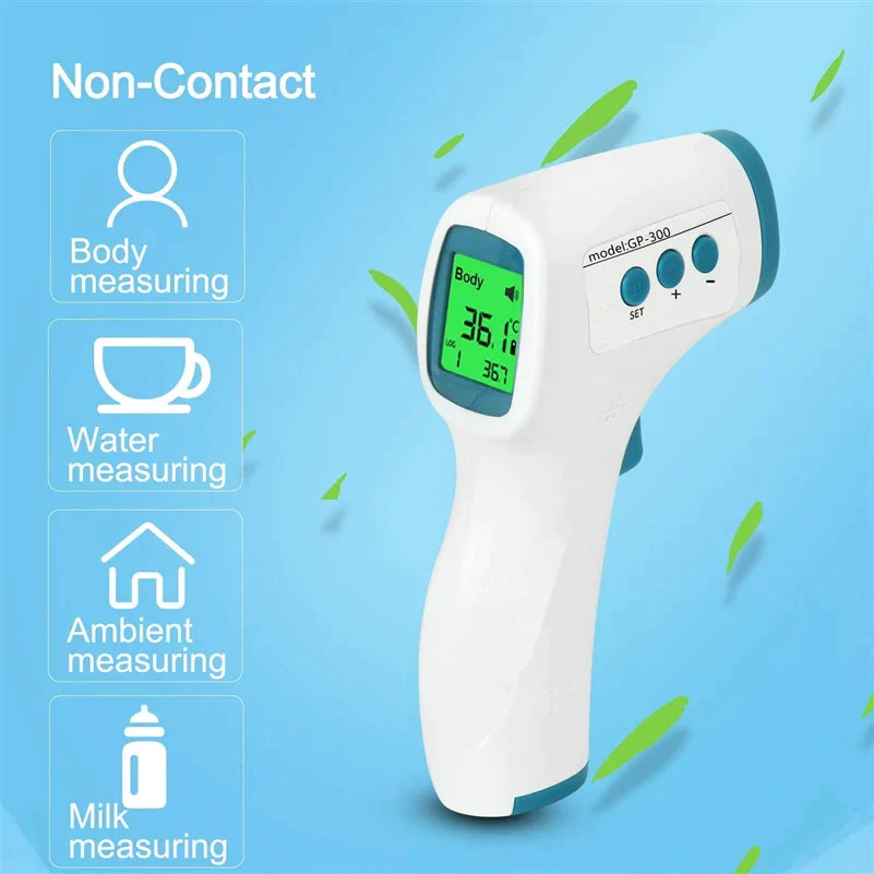 LifeCare infrared thermometer for body, water, ambient and milk measuring. 
