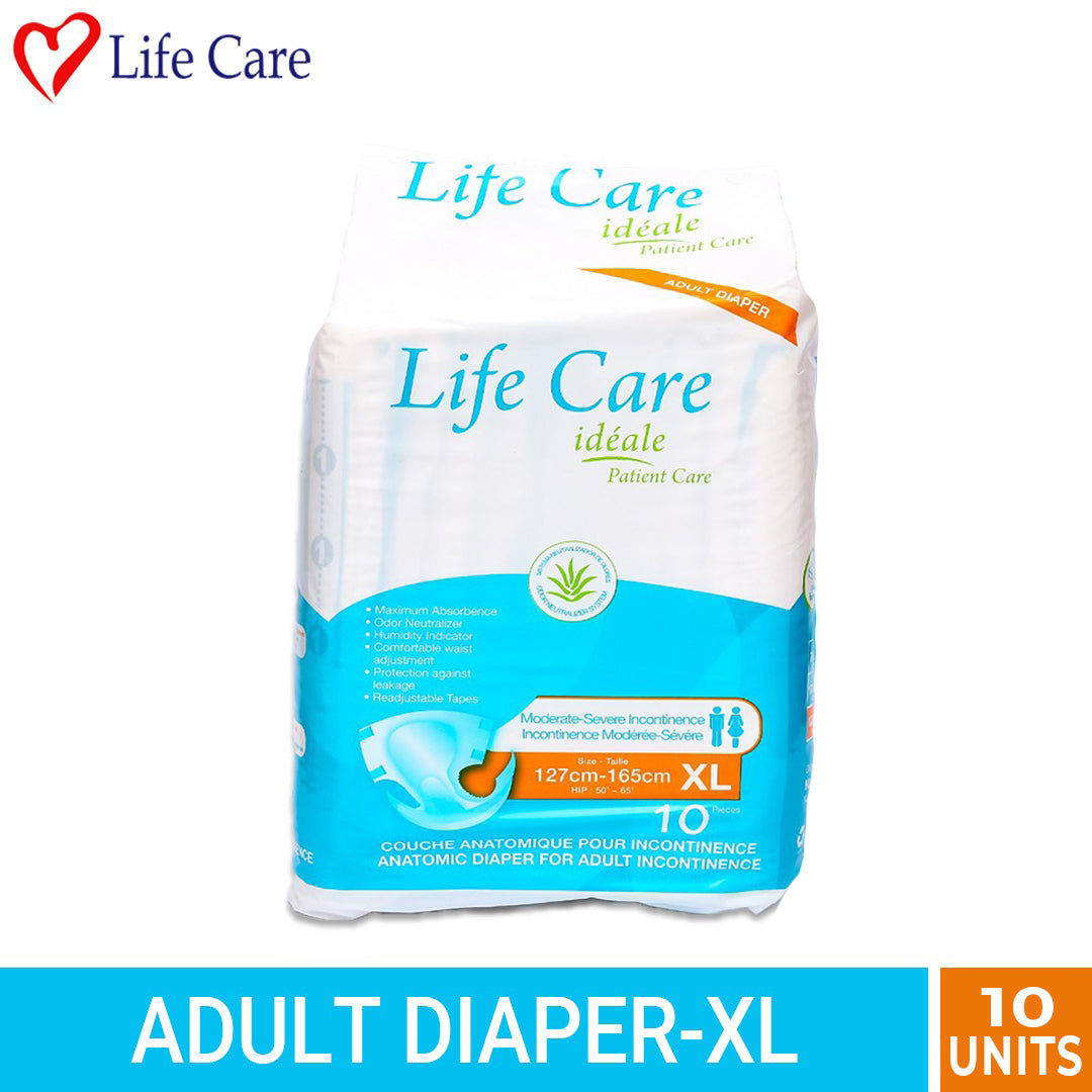 Life Care Adult Patient Diapers Disposable 10s Diapers - XL size adult pampers in karachi pakistan xl size diapers