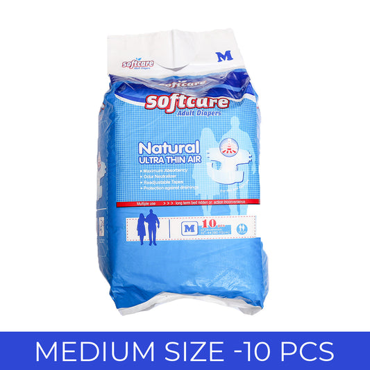 Soft Care Adult Diaper Medium Size 10 pcs adult diapers and senior pampers price in pakistan