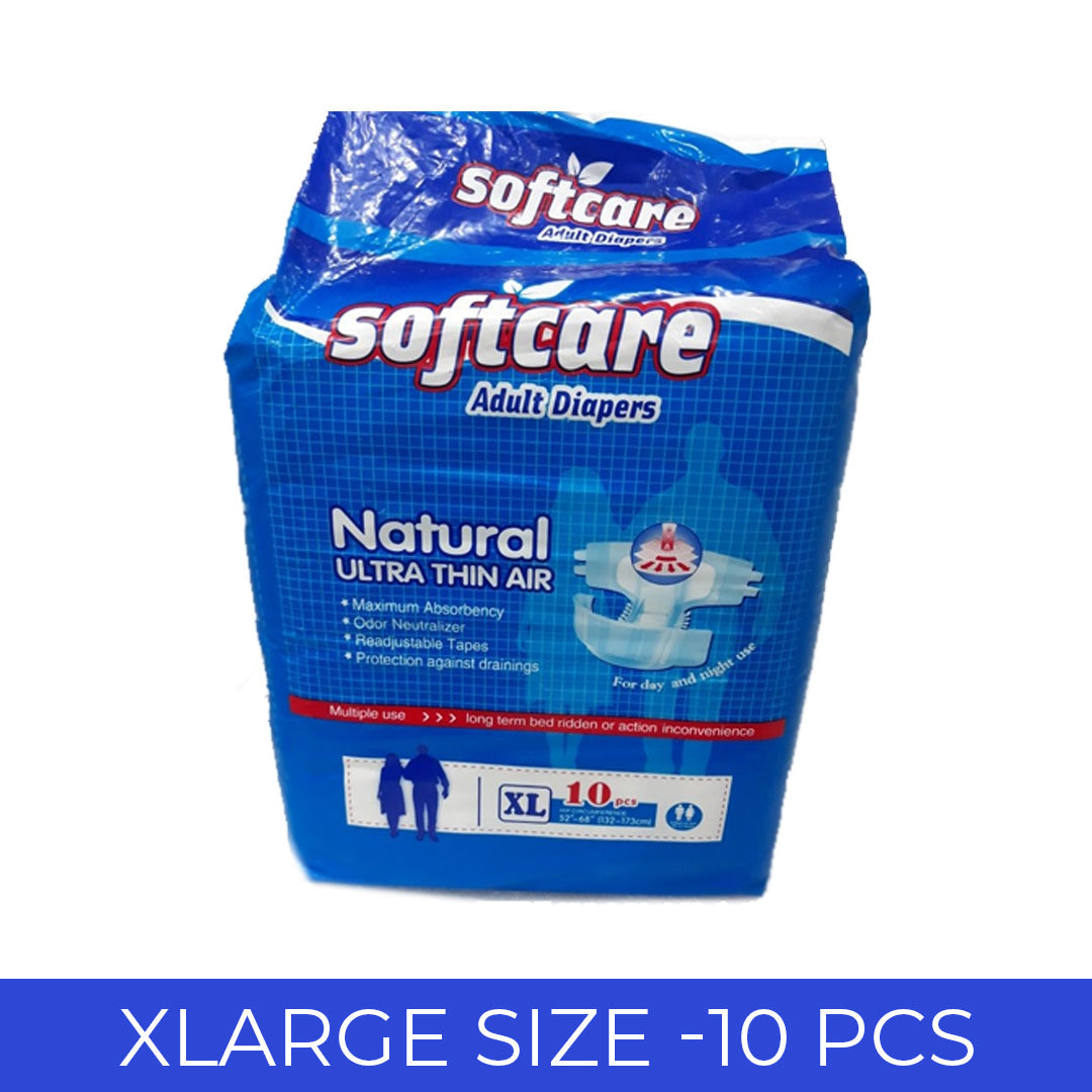 Soft Care Adult Diaper XL Size 10 pcs adult pampers large size senior diapers price in pakistan