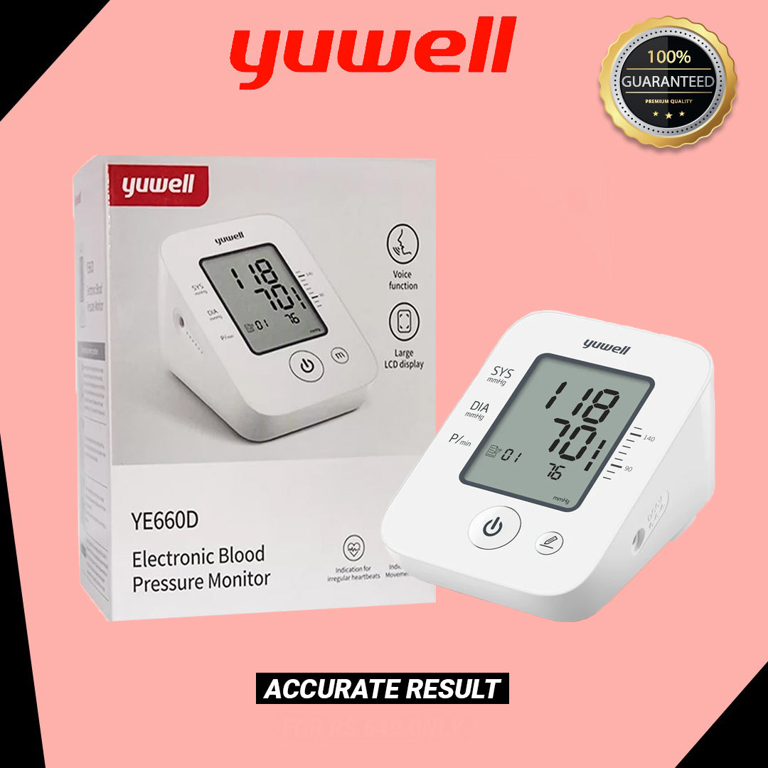 Yuwell YE660D electronic blood pressure monitor.
